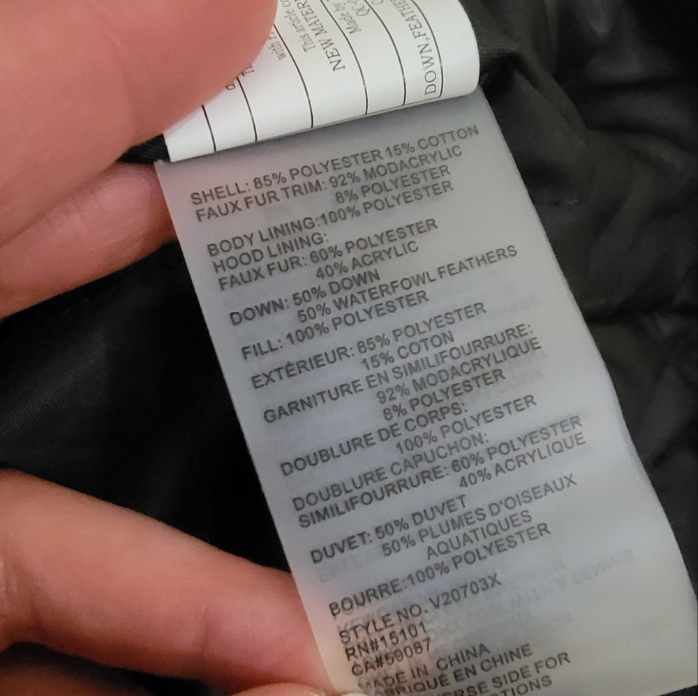 Vince Camuto grey thigh Length down winter jacket - Picture 6 of 6